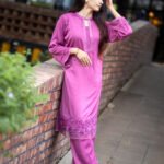 Dusty Pink Long Two Piece Kameez