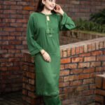 Emerald Green Long Two Piece Kameez