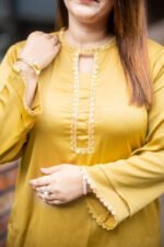 Honey Gold Long Two Piece Kameez - Image 2