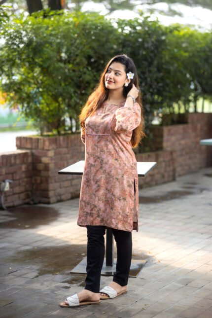 Mauve Pink Single Kurti