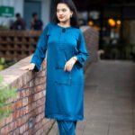 Ocean Blue Long Two Piece Kameez