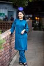 Ocean Blue Long Two Piece Kameez