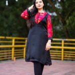 Black Pink One Piece Kameez