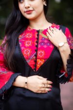 Black Pink One Piece Kameez - Image 2